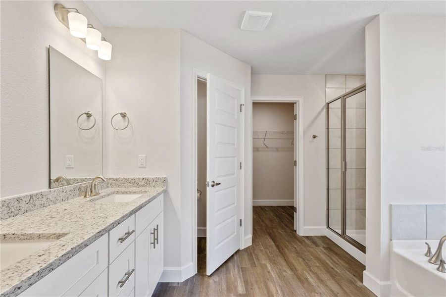 Furnished interior view inside a new home in The Preserve at Laurel Lake, Lake City (Image 3). Furnished interior view inside a new home in The Preserve at Laurel Lake, Lake City (Image 3).