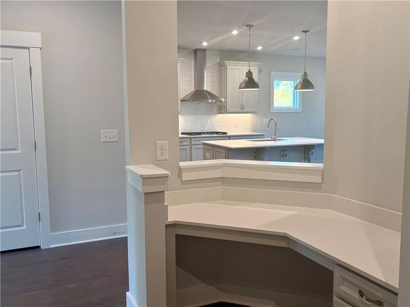 Furnished interior view inside a new home in Riversprings, Dacula (Image 9). Furnished interior view inside a new home in Riversprings, Dacula (Image 9).