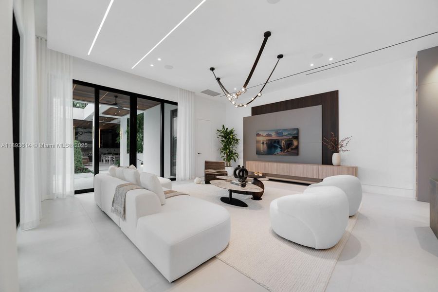 Furnished interior view inside a new home in , Miami (Image 28).