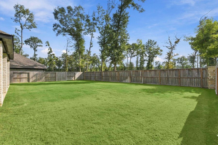 Exterior details and patio area of a home in The Highlands, Porter (Image 24).