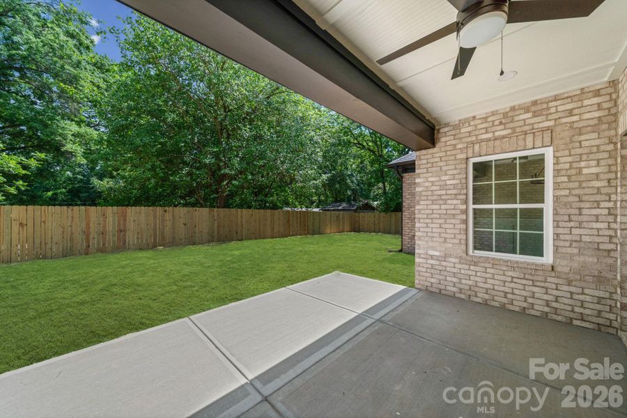 Exterior details and patio area of a home in , Matthews (Image 25).