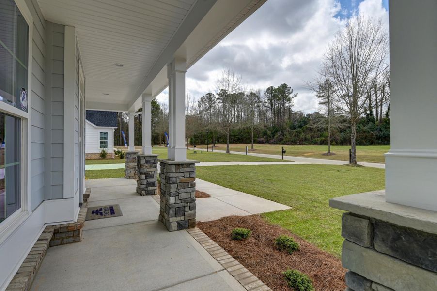 Exterior details and patio area of a home in Clubside Reserve at Summerlake, Lexington (Image 35).
