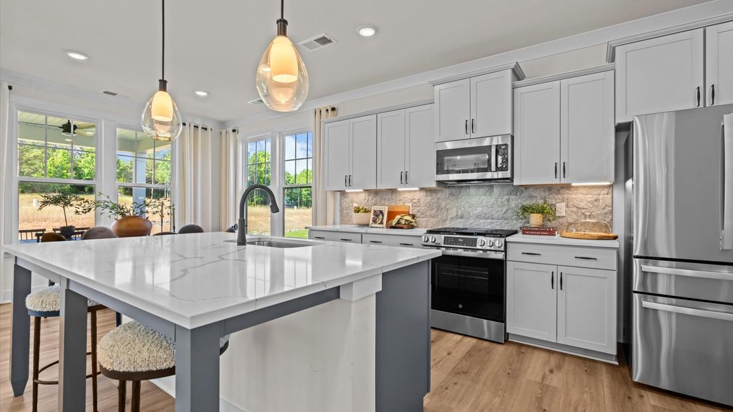 Furnished interior view inside a new home in Provisions at Courtland, Sanford (Image 11).