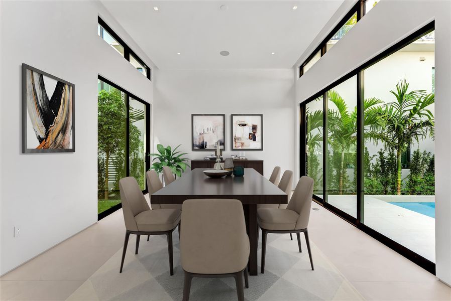 Furnished interior view inside a new home in , Miami (Image 74). Furnished interior view inside a new home in , Miami (Image 74).