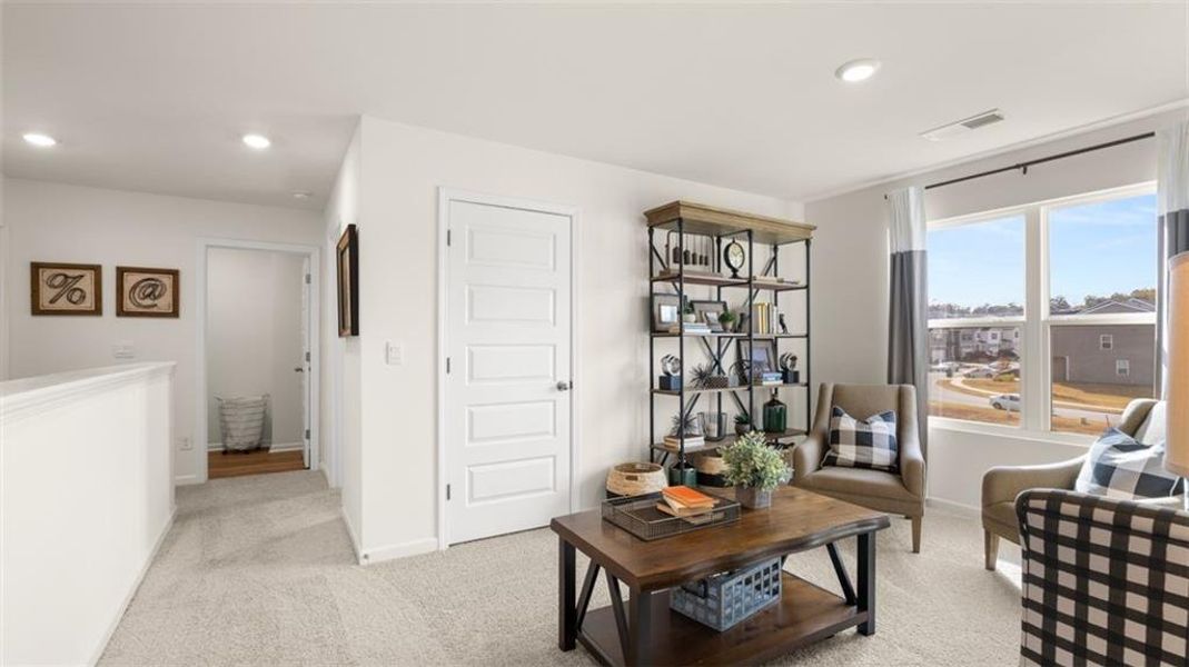 Furnished interior view inside a new home in Poplar Preserve, Newnan (Image 25). Furnished interior view inside a new home in Poplar Preserve, Newnan (Image 25).