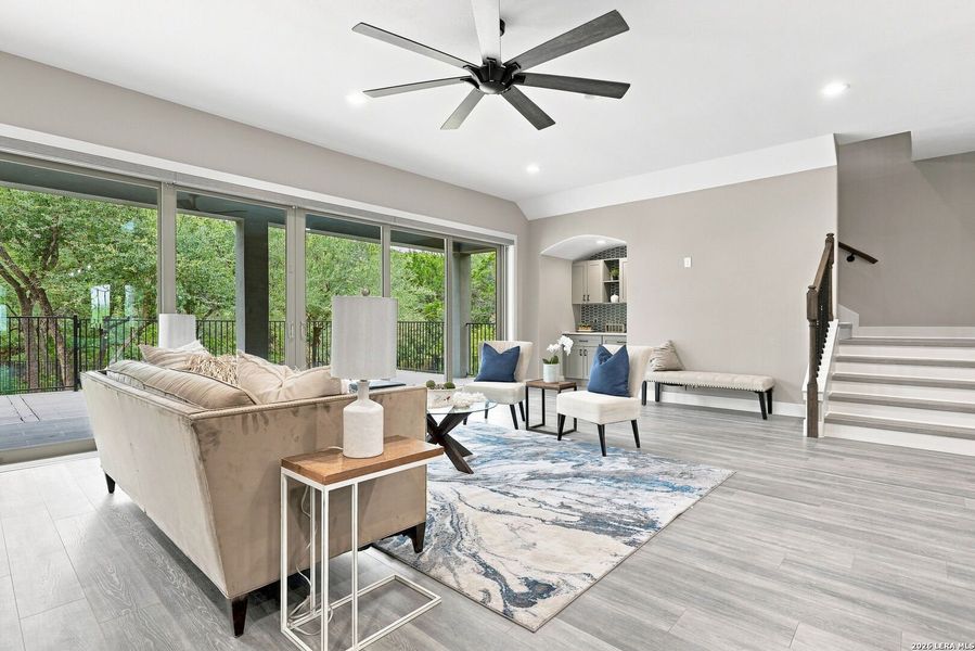 Furnished interior view inside a new home in , San Antonio (Image 45).