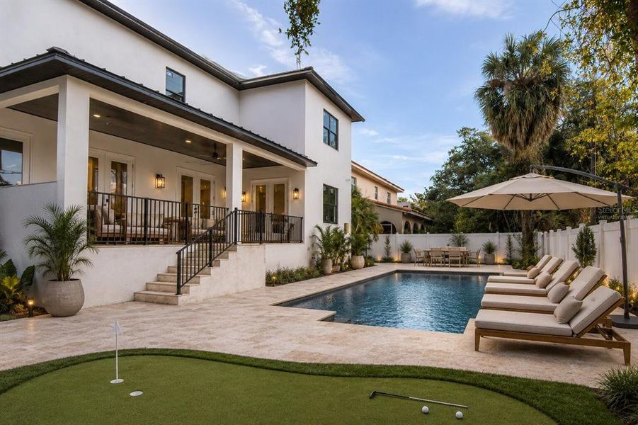 Exterior details and patio area of a home in , Tampa (Image 16). Exterior details and patio area of a home in , Tampa (Image 16).