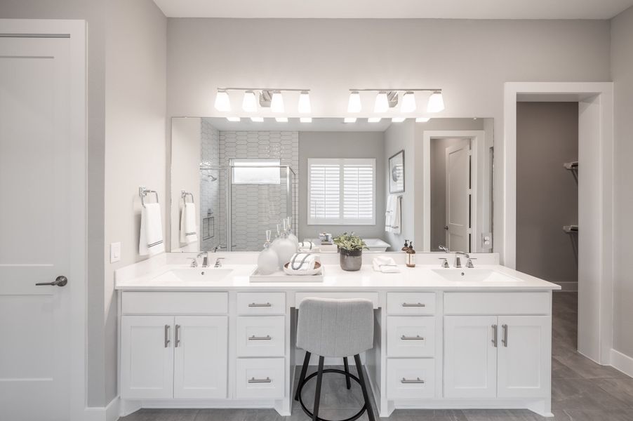 Representative furnished interior of a home built from the Barnhart by Tri Pointe Homes in Dunham Pointe, Cypress (Image 18).