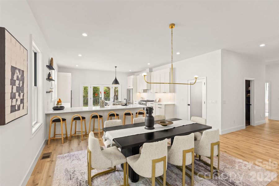 Furnished interior view inside a new home in , Charlotte (Image 36).