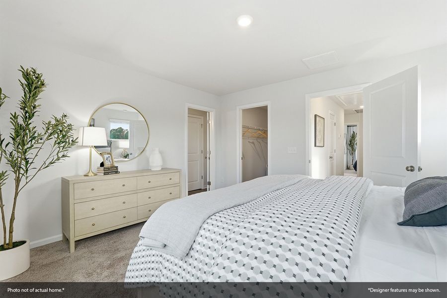 Furnished interior view inside a new home in Nichols Landing, Charlotte (Image 10).