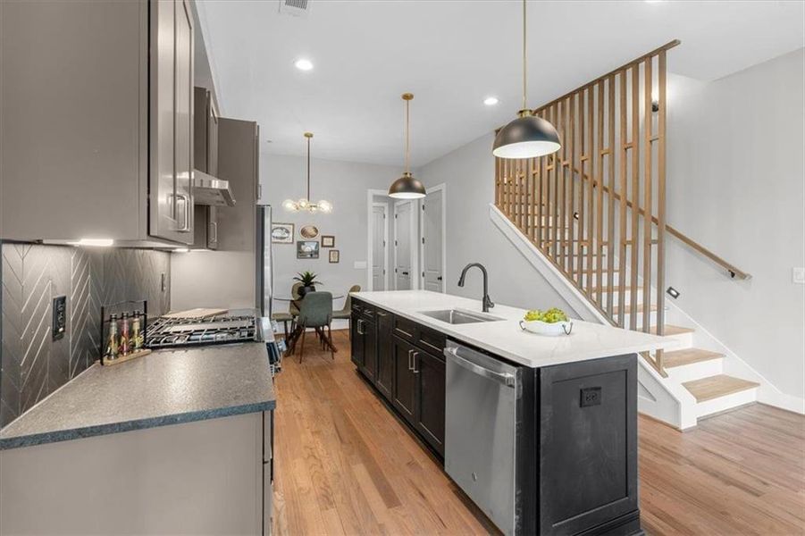 Furnished interior view inside a new home in , Atlanta (Image 12).
