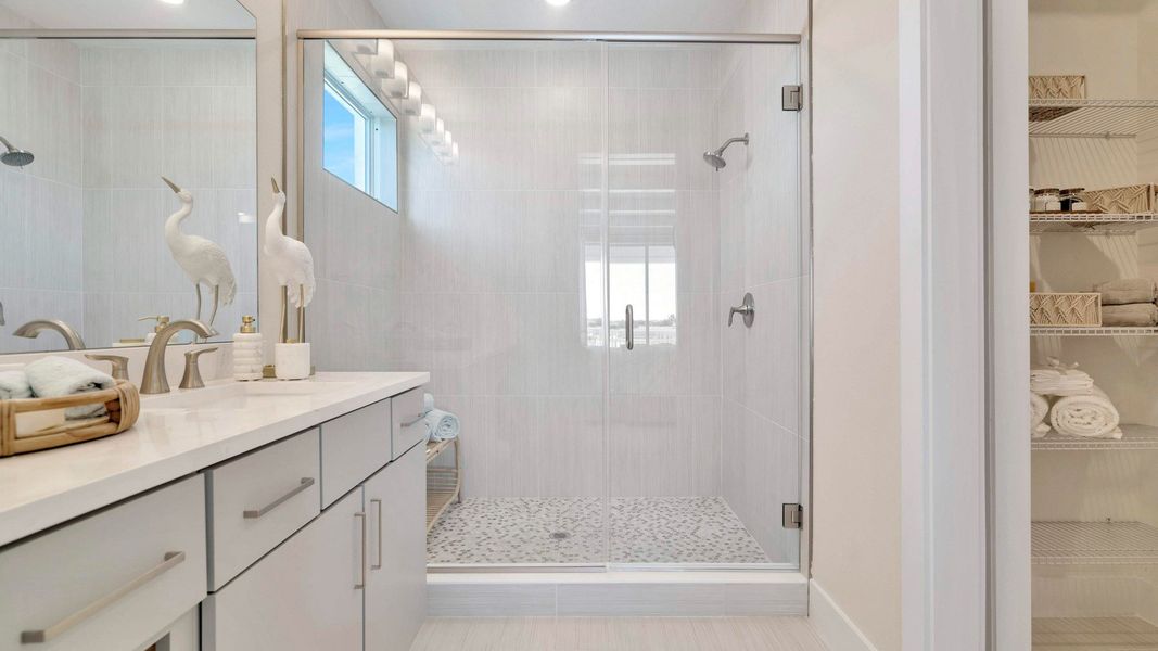 Furnished interior view inside a new home in Lagoon Residences at Epperson, Wesley Chapel (Image 20).