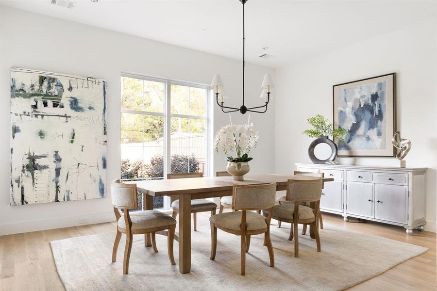 Furnished interior view inside a new home in , Dallas (Image 10).