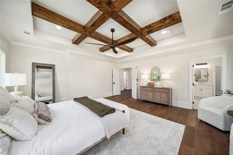 Furnished interior view inside a new home in , Atlanta (Image 69).