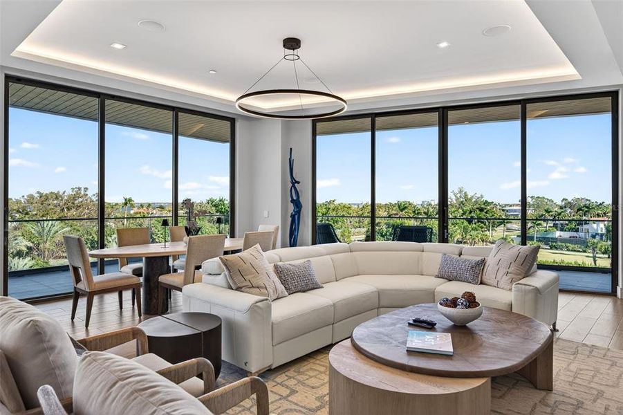 Furnished interior view inside a new home in , Longboat Key (Image 11). Furnished interior view inside a new home in , Longboat Key (Image 11).
