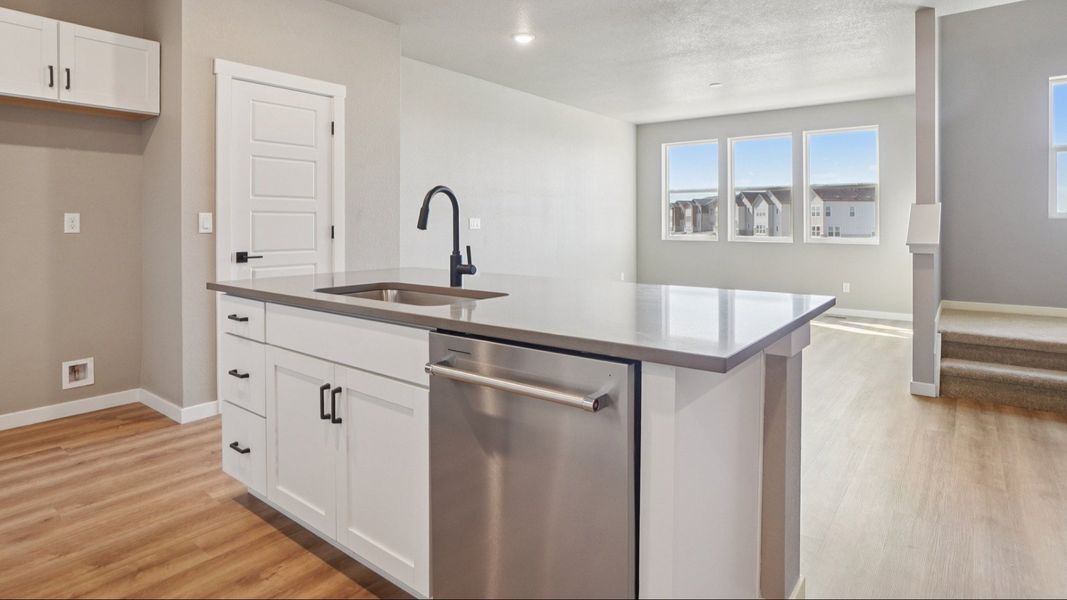 Furnished interior view inside a new home in Windler Townhomes, Aurora (Image 14).