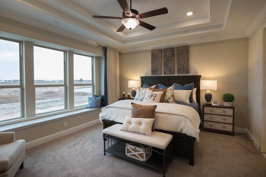 Representative furnished interior of a home built from the Fredericksburg by Beazer Homes in Valencia, Manvel (Image 6). Representative furnished interior of a home built from the Fredericksburg by Beazer Homes in Valencia, Manvel (Image 6).