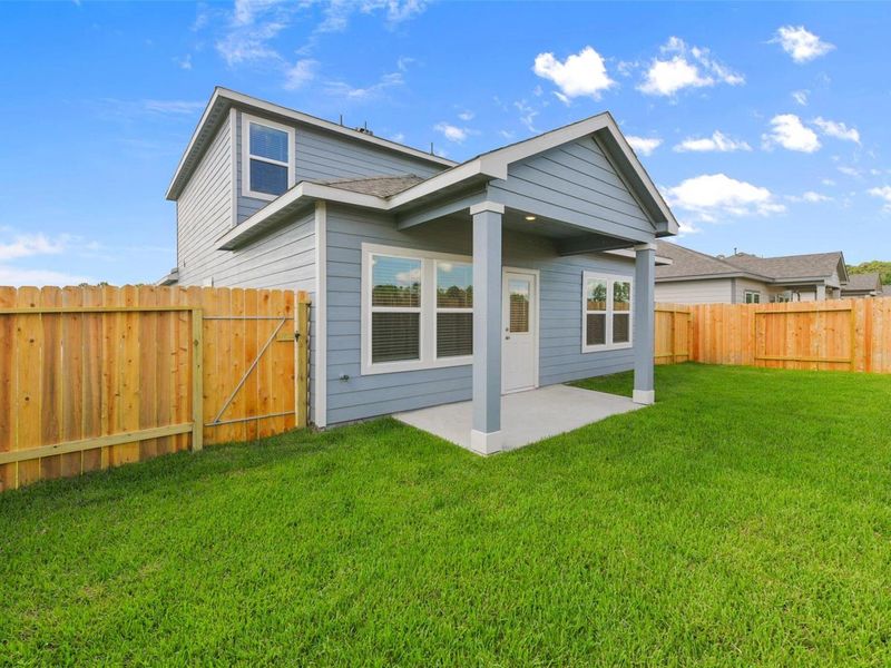 Exterior details and patio area of a home in The Villages at WestPointe, Dayton (Image 25).