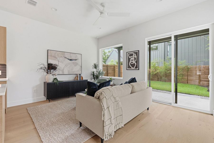 Furnished interior view inside a new home in , Austin (Image 9).