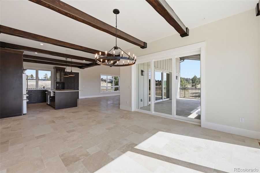 Dining area looking back into Kitchen Dining area looking back into Kitchen