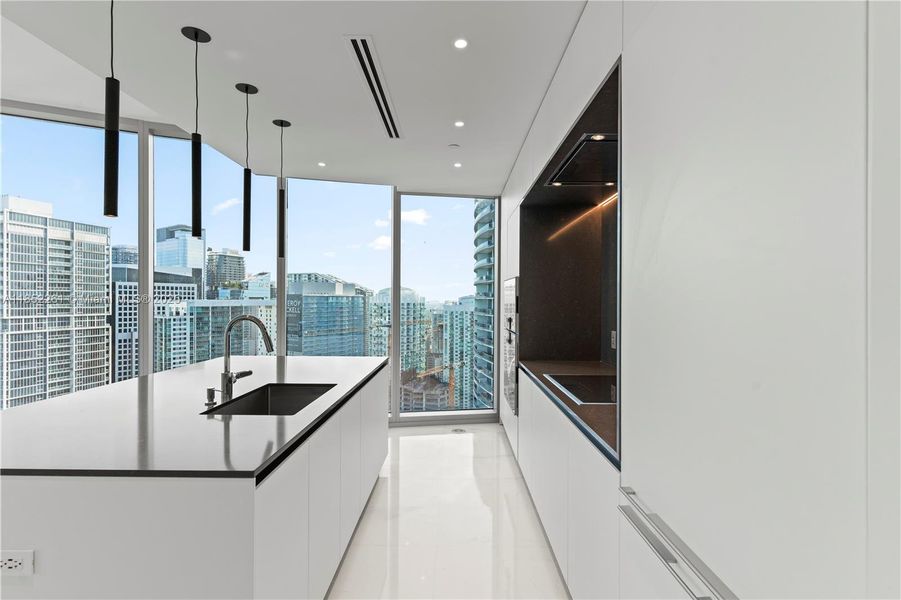 Furnished interior view inside a new home in Aston Martin Residences, Miami (Image 10).