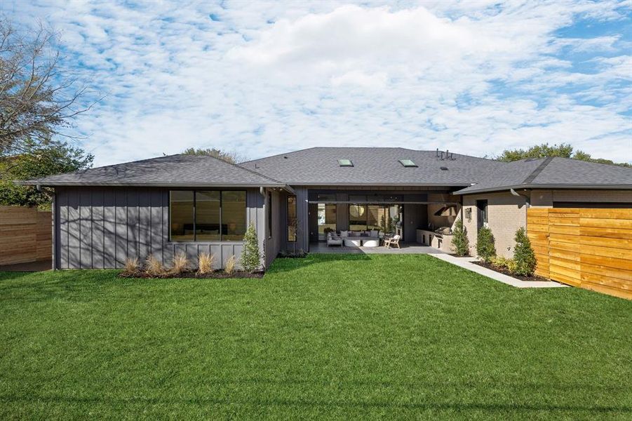 Exterior details and patio area of a home in , Farmers Branch (Image 23). Exterior details and patio area of a home in , Farmers Branch (Image 23).
