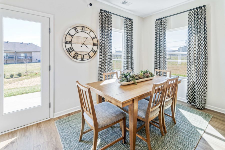 Furnished interior view inside a new home in Wilson Meadows, Clarksville (Image 11).