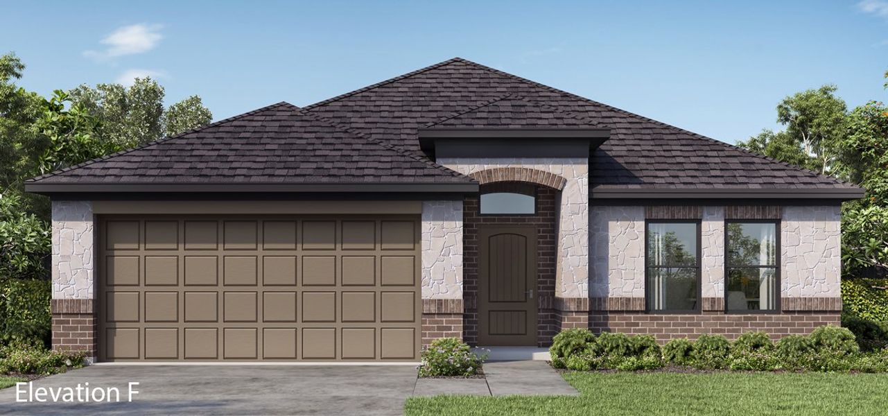 Representative exterior photo of a completed home built from the Cottonwood III by Altura Homes in Stonecreek, Sulphur Springs, TX (Image 4). Representative exterior photo of a completed home built from the Cottonwood III by Altura Homes in Stonecreek, Sulphur Springs, TX (Image 4).