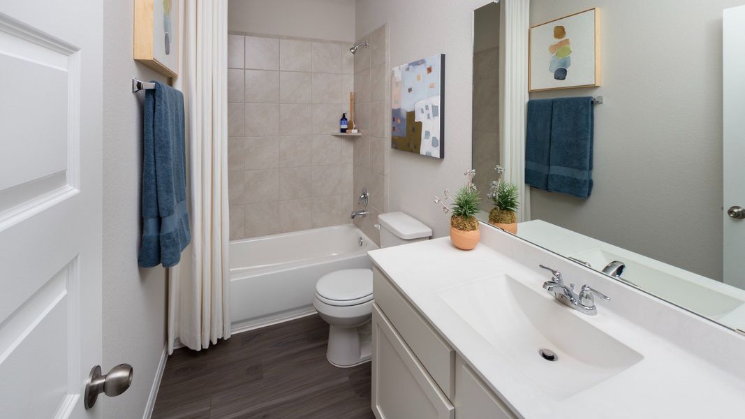 Representative furnished interior of a home built from the The Highlands by Legend Homes in Rocky Creek Crossing, Crowley (Image 14).
