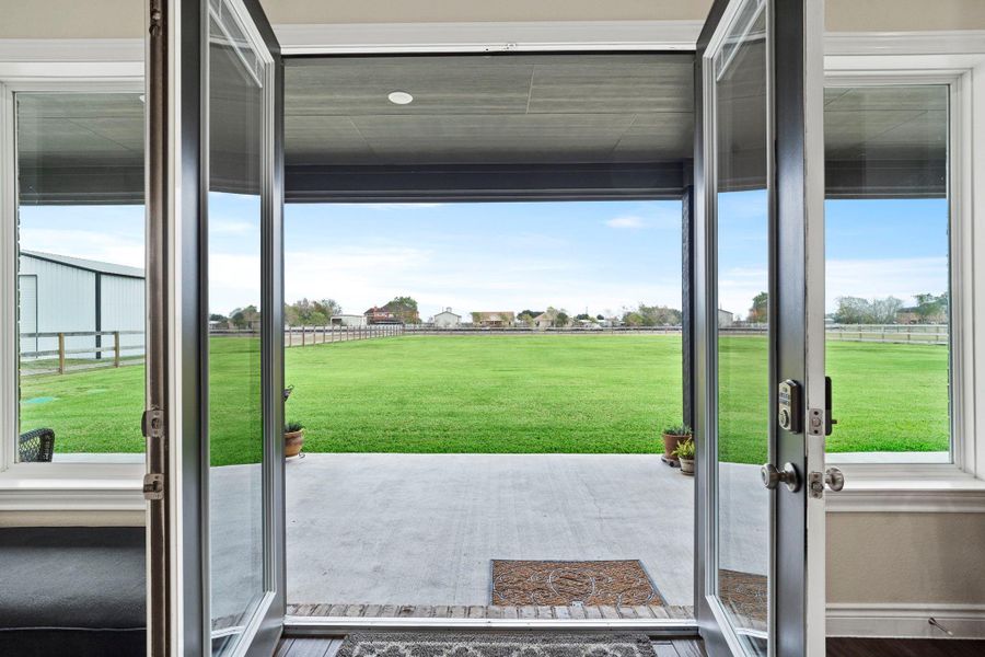 Exterior details and patio area of a home in , Needville (Image 32). Exterior details and patio area of a home in , Needville (Image 32).