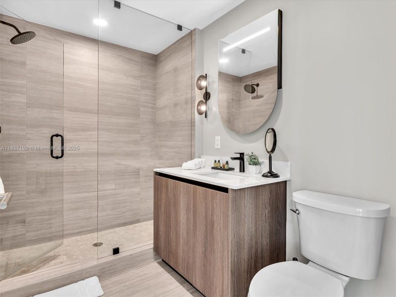 Furnished interior view inside a new home in , Miami Beach (Image 18).