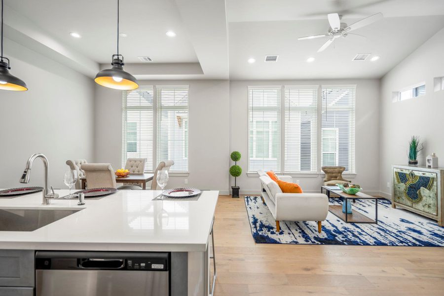 Furnished interior view inside a new home in , Houston (Image 29).
