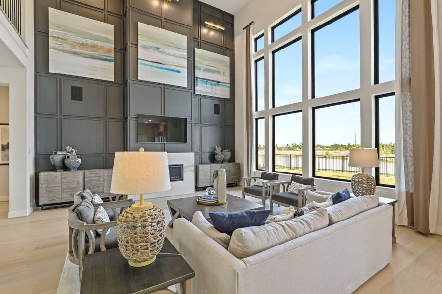Furnished interior view inside a new home in Bridgeland 45', 50', 70', Cypress (Image 30).