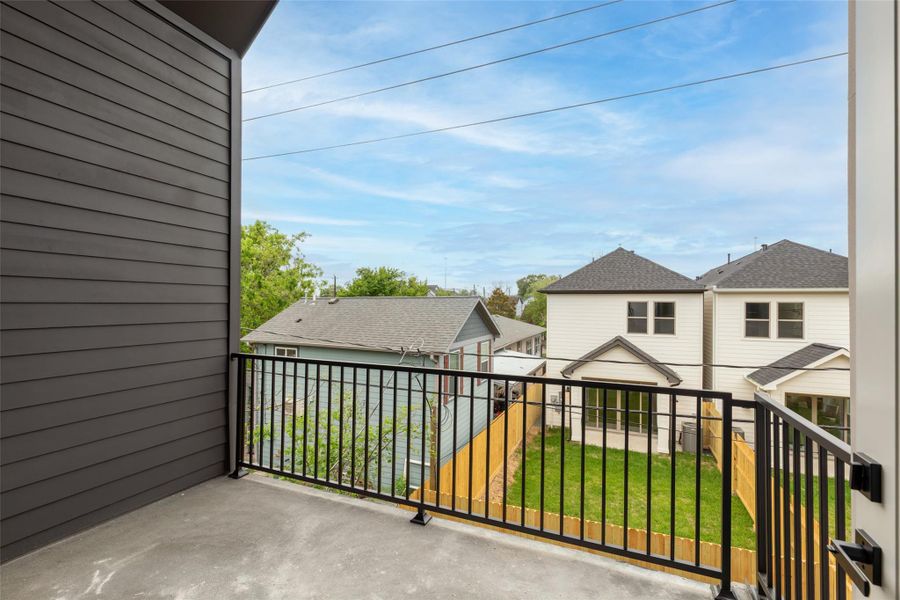 Exterior details and patio area of a home in , Houston (Image 3).