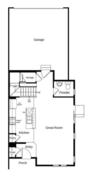 2D floor plan layout of this home in The Nest Villas at Canyon Creek, Erie, CO (Image 3).