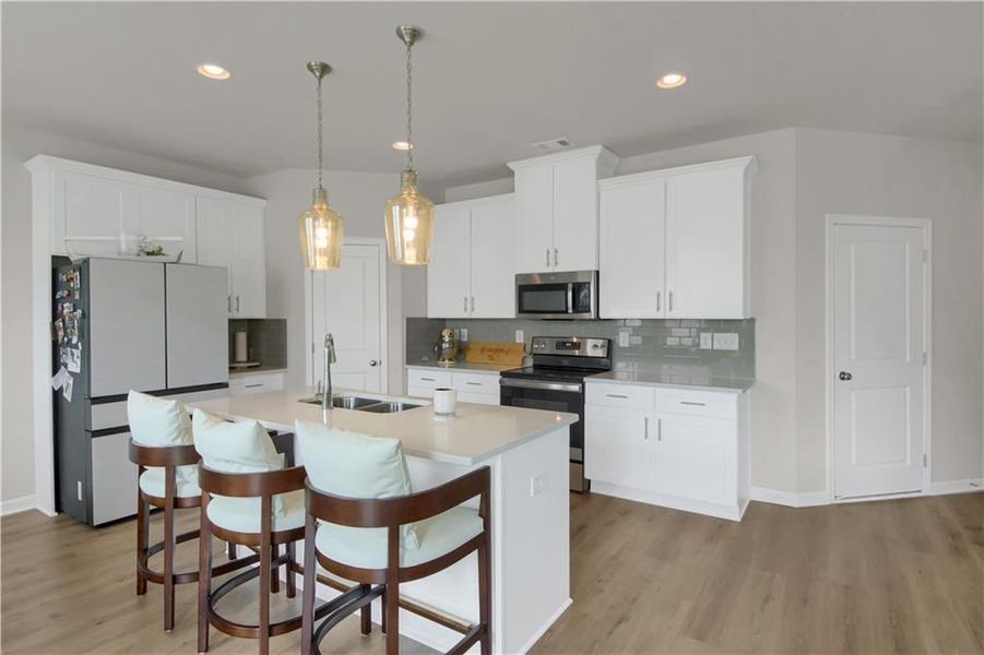 Furnished interior view inside a new home in , Atlanta (Image 12).