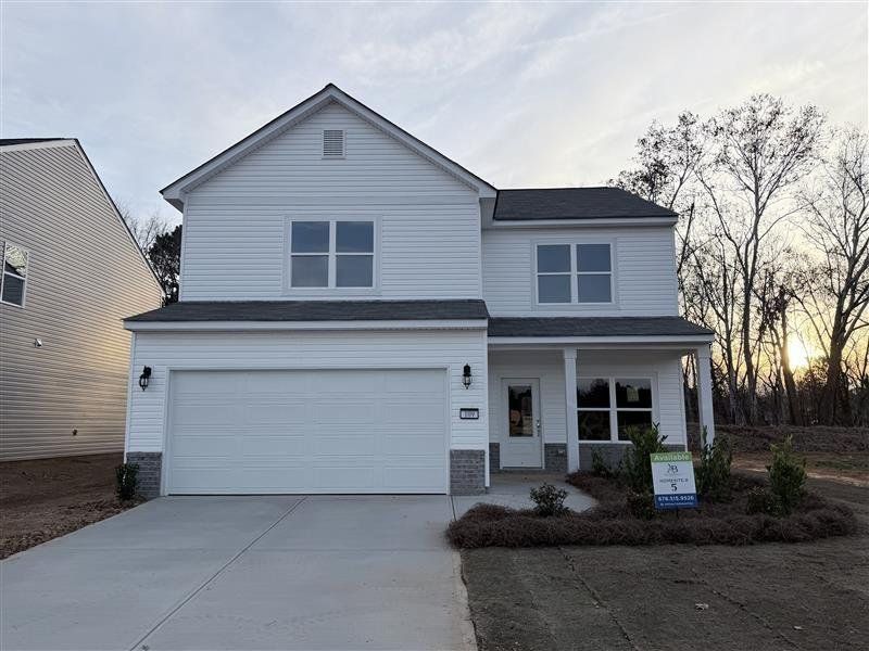 Front exterior of a new home in , Rockmart, GA, highlighting curb appeal (Image 14).