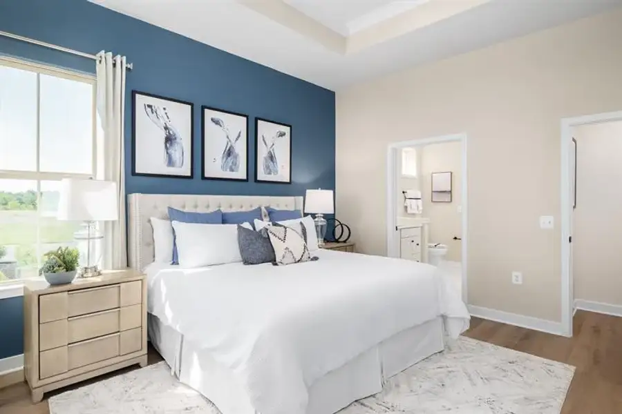 Furnished interior view inside a new home in Newberry 55+ Villas, McDonough (Image 15).