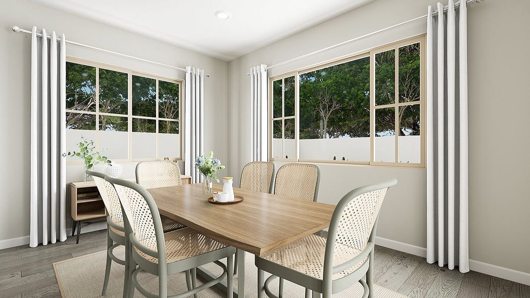 Furnished interior view inside a new home in Arietta at Soleo, San Tan Valley (Image 16).