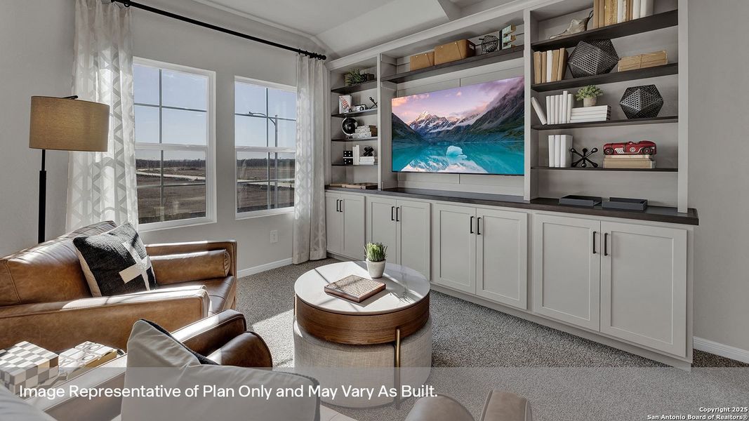 Furnished interior view inside a new home in Whisper South, San Marcos (Image 11).