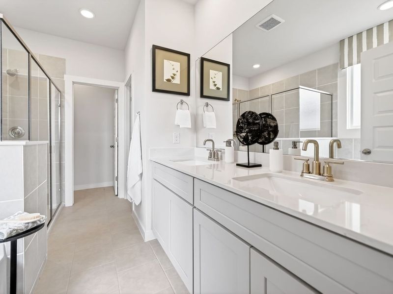 Furnished interior view inside a new home in Parks at Foster Crossing, Anna (Image 31).