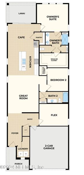 2D floor plan layout of this home in , St. Augustine, FL (Image 2). 2D floor plan layout of this home in , St. Augustine, FL (Image 2).