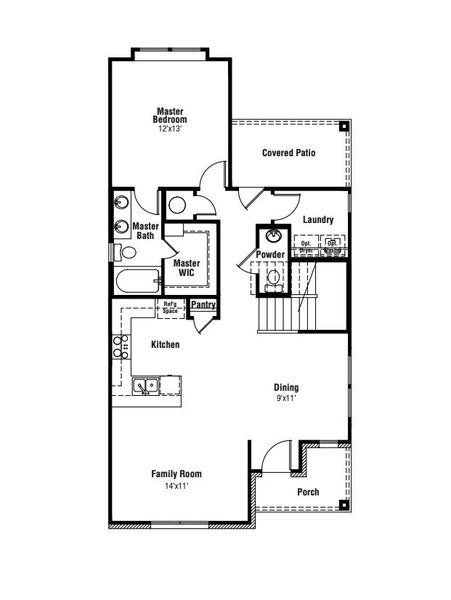2D floor plan layout for the Esperanza by Scott Felder Homes in Mayfair, New Braunfels, TX (Image 4). 2D floor plan layout for the Esperanza by Scott Felder Homes in Mayfair, New Braunfels, TX (Image 4).