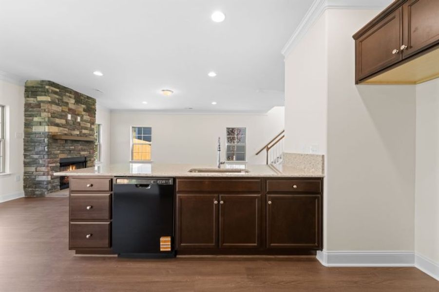Furnished interior view inside a new home in Miller's Reserve, Winston-Salem (Image 10).