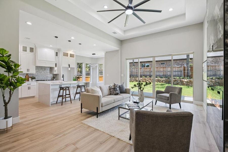 Furnished interior view inside a new home in , Arlington (Image 32).