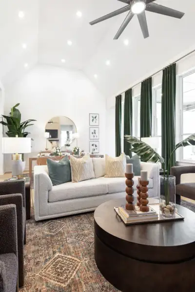 Representative Family Room - some options shown