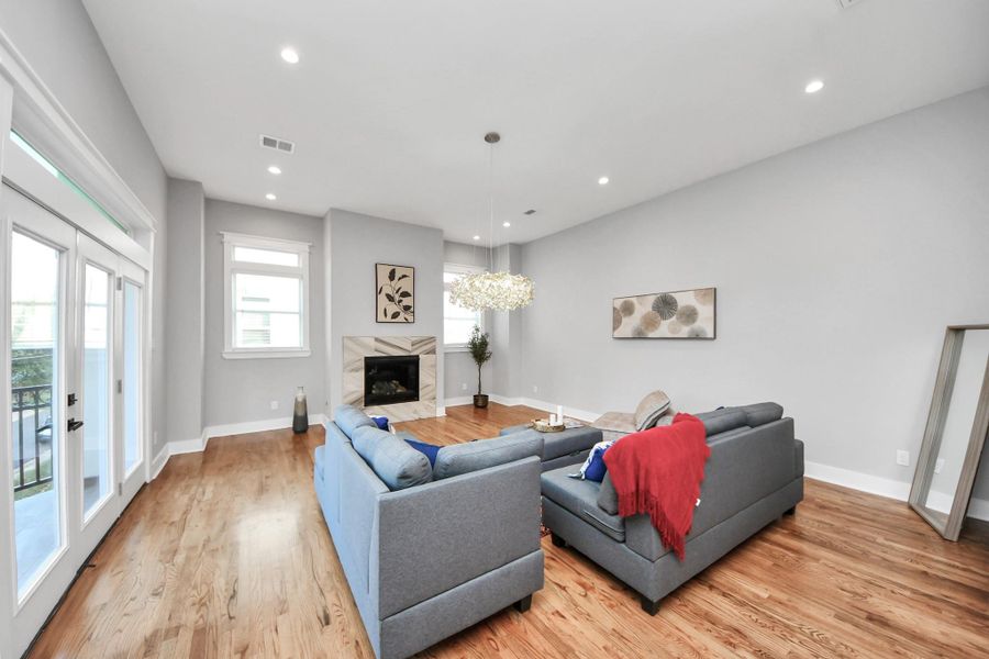 Furnished interior view inside a new home in , Houston (Image 17). Furnished interior view inside a new home in , Houston (Image 17).