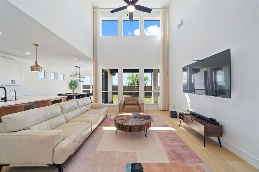 Furnished interior view inside a new home in North Sky, Celina (Image 17). Furnished interior view inside a new home in North Sky, Celina (Image 17).