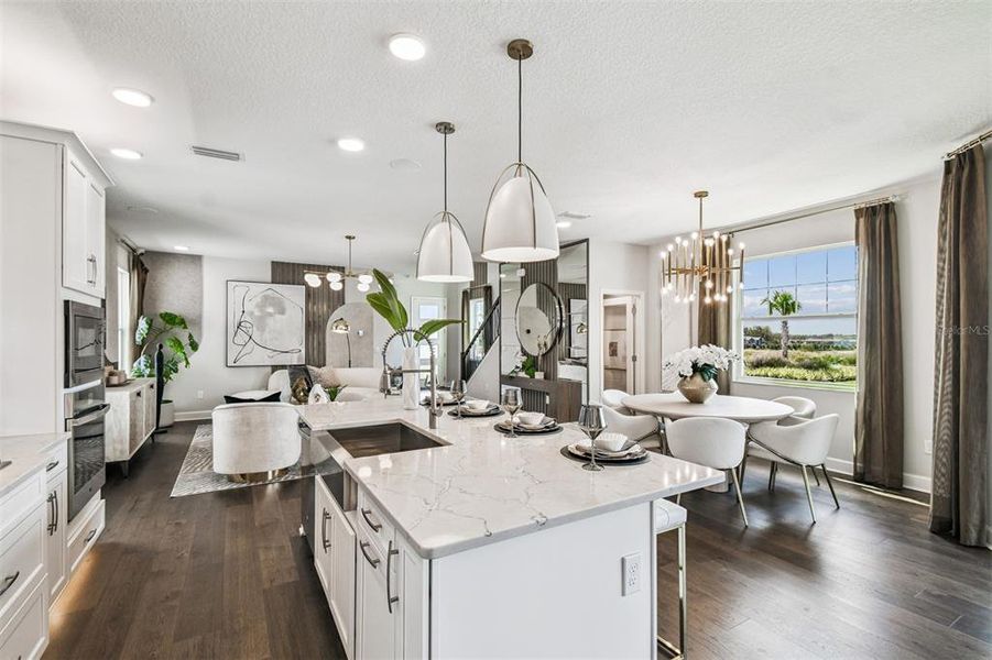 Furnished interior view inside a new home in Lake Star at Ovation, Winter Garden (Image 29).