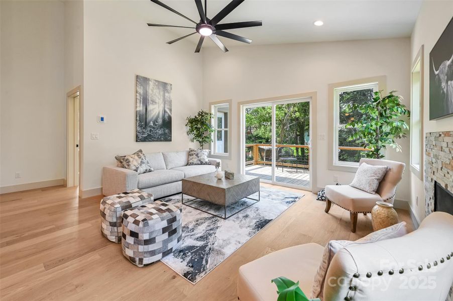 Furnished interior view inside a new home in , Asheville (Image 27).